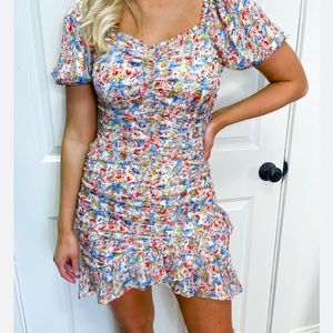 SAGE Ruffle Floral Dress never worn